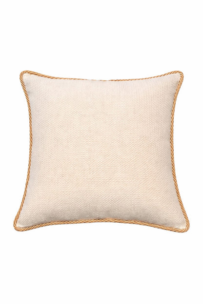 CREAM ROYAL CUSHION 18 X 18 IN