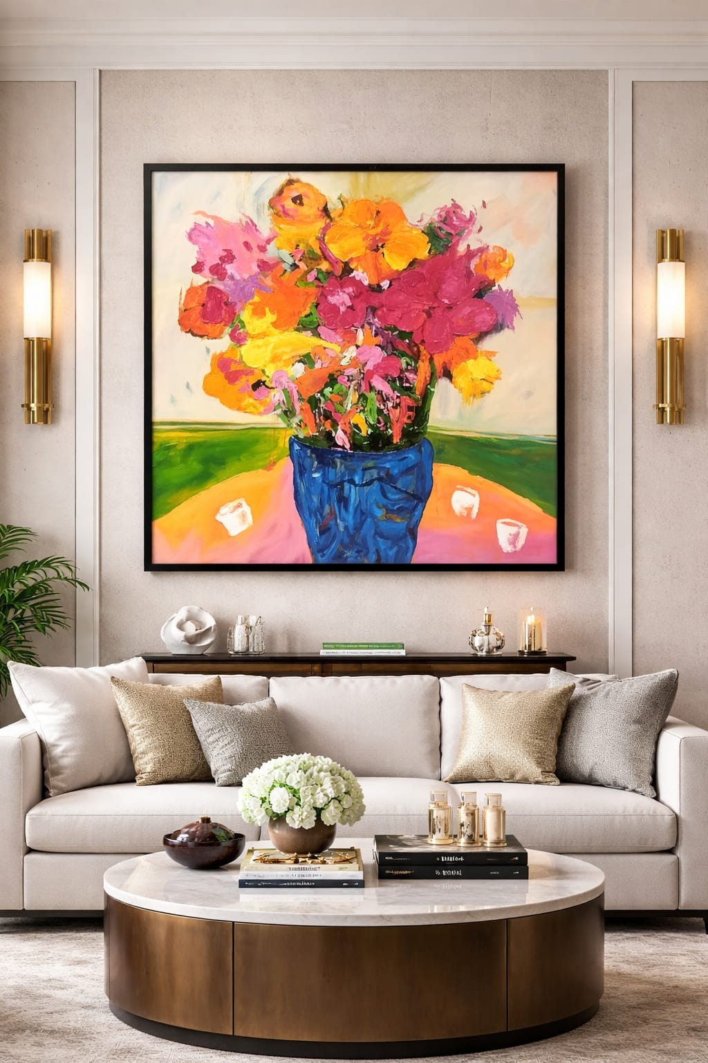 SUNBURST BLOOMS WALL ARTWORK