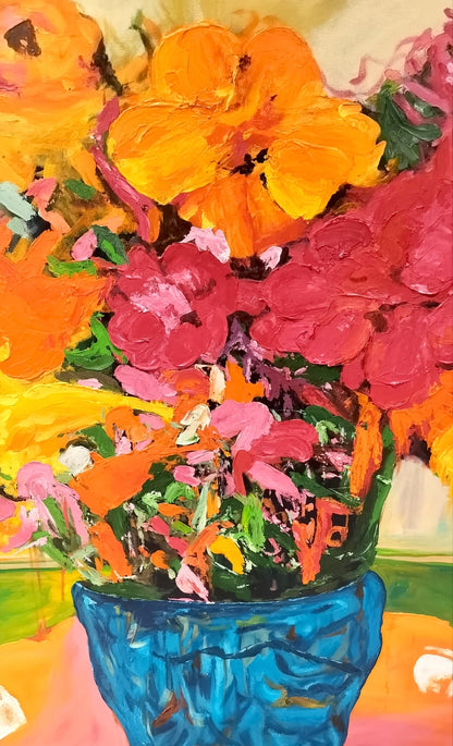 SUNBURST BLOOMS WALL ARTWORK