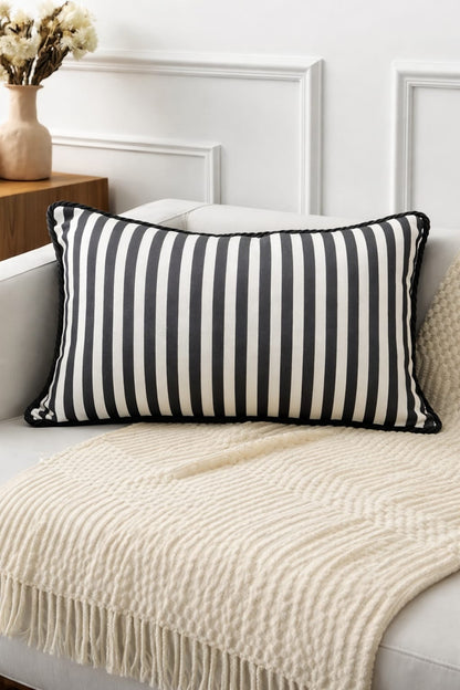 MONOCHROME MUSE CUSHION 24 X 14 IN
