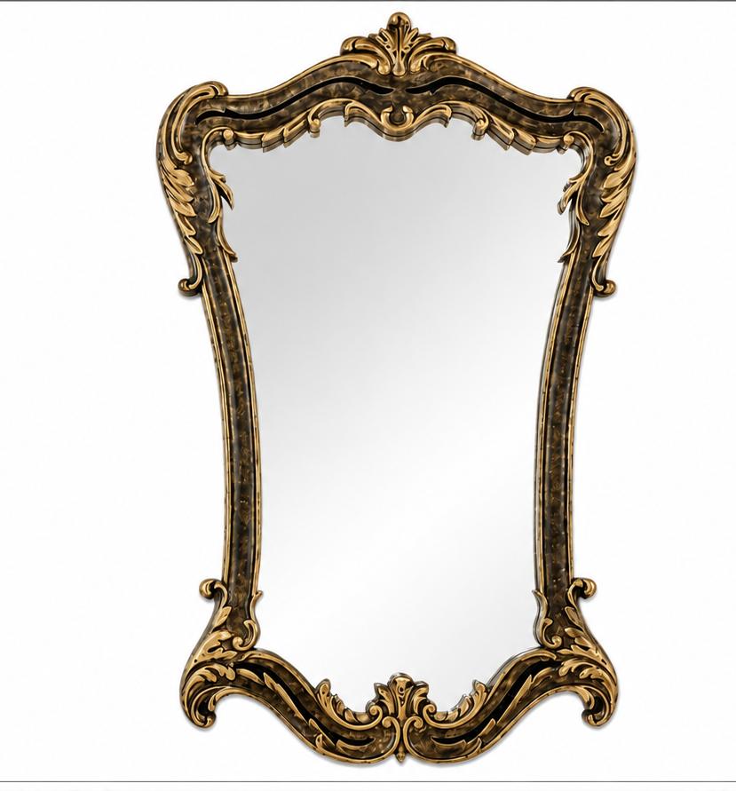 VINTAGE ORNATE WALL MIRROR