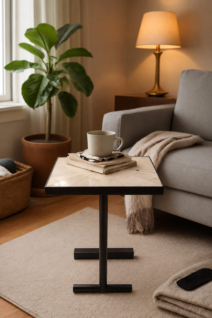 HANDY C TABLE WHITE