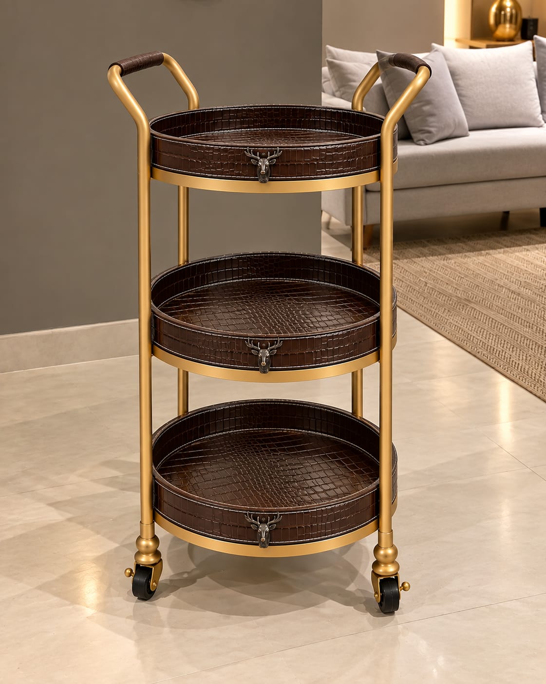 Napa Round Trolly (Brown)