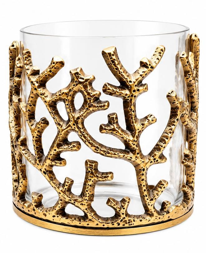 Gold Forest Candle Jar (Small)