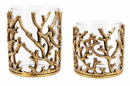 Gold Forest Candle Jar (Large)