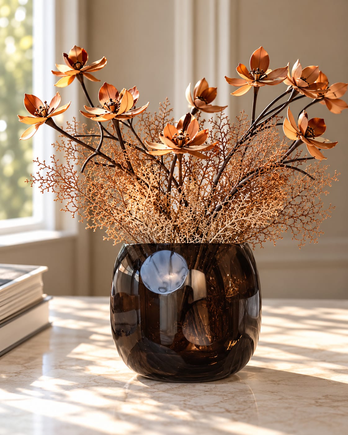 Moon Cut Work Flower Vase