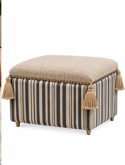 Stripe Pouf