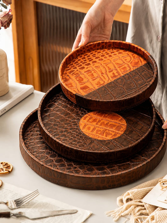 Sunset Leather Tray (Large)