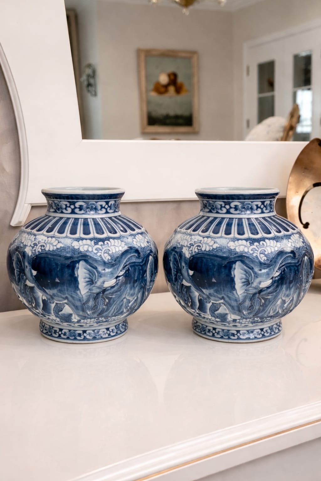 ELEPHANT JARS SET OF 2
